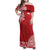 Samoa FAST Family Matching Off Shoulder Maxi Dress and Hawaiian Shirt Samoan Motif Patterns - Polynesian Pride