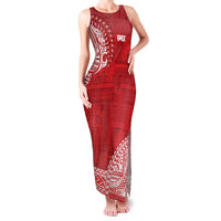 Samoa FAST Family Matching Tank Maxi Dress and Hawaiian Shirt Samoan Motif Patterns - Polynesian Pride