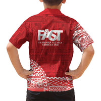 Samoa FAST Kid Hawaiian Shirt Samoan Motif Patterns - Polynesian Pride