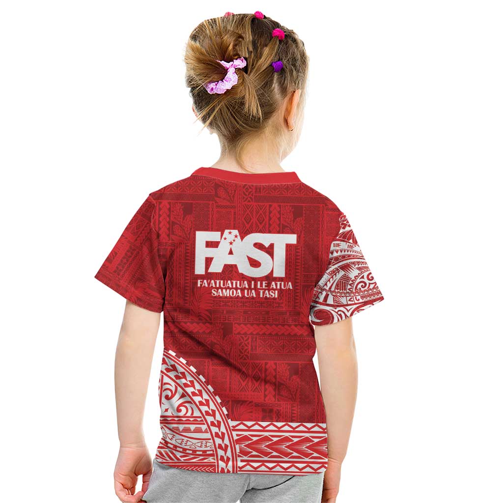 Samoa FAST Kid T Shirt Samoan Motif Patterns - Polynesian Pride