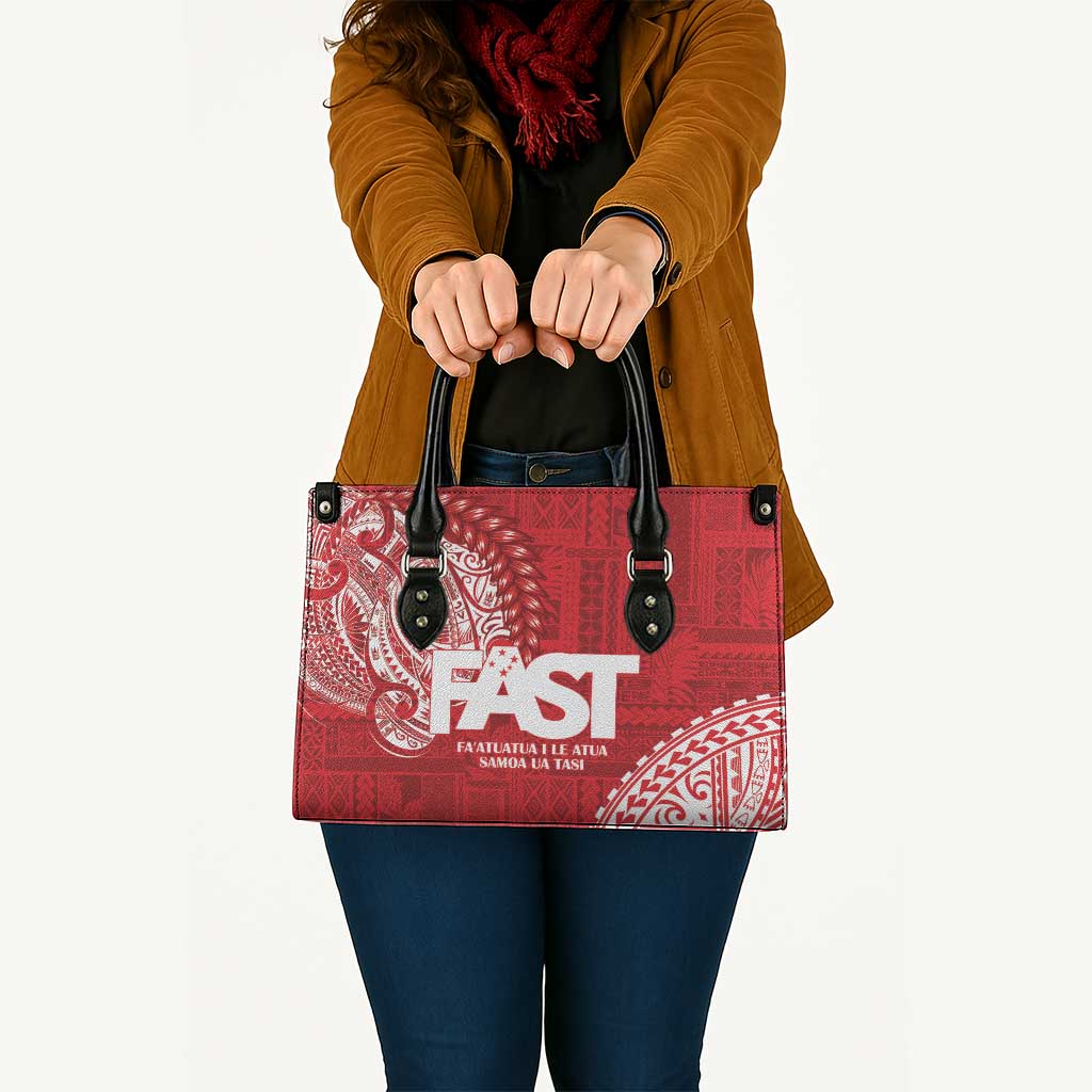 Samoa FAST Leather Bag Samoan Motif Patterns - Polynesian Pride