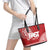 Samoa FAST Leather Tote Bag Samoan Motif Patterns - Polynesian Pride