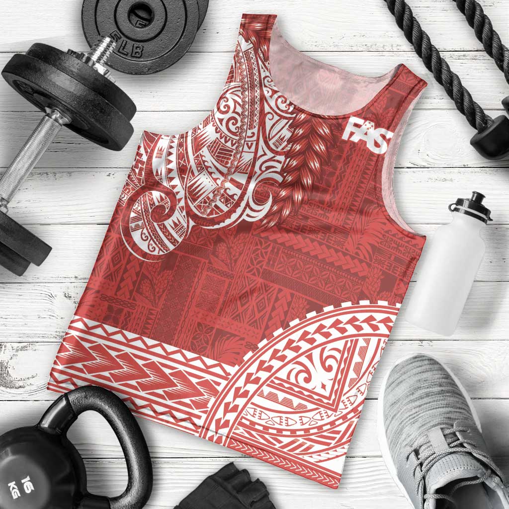 Samoa FAST Men Tank Top Samoan Motif Patterns - Polynesian Pride