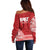 Samoa FAST Off Shoulder Sweater Samoan Motif Patterns - Polynesian Pride