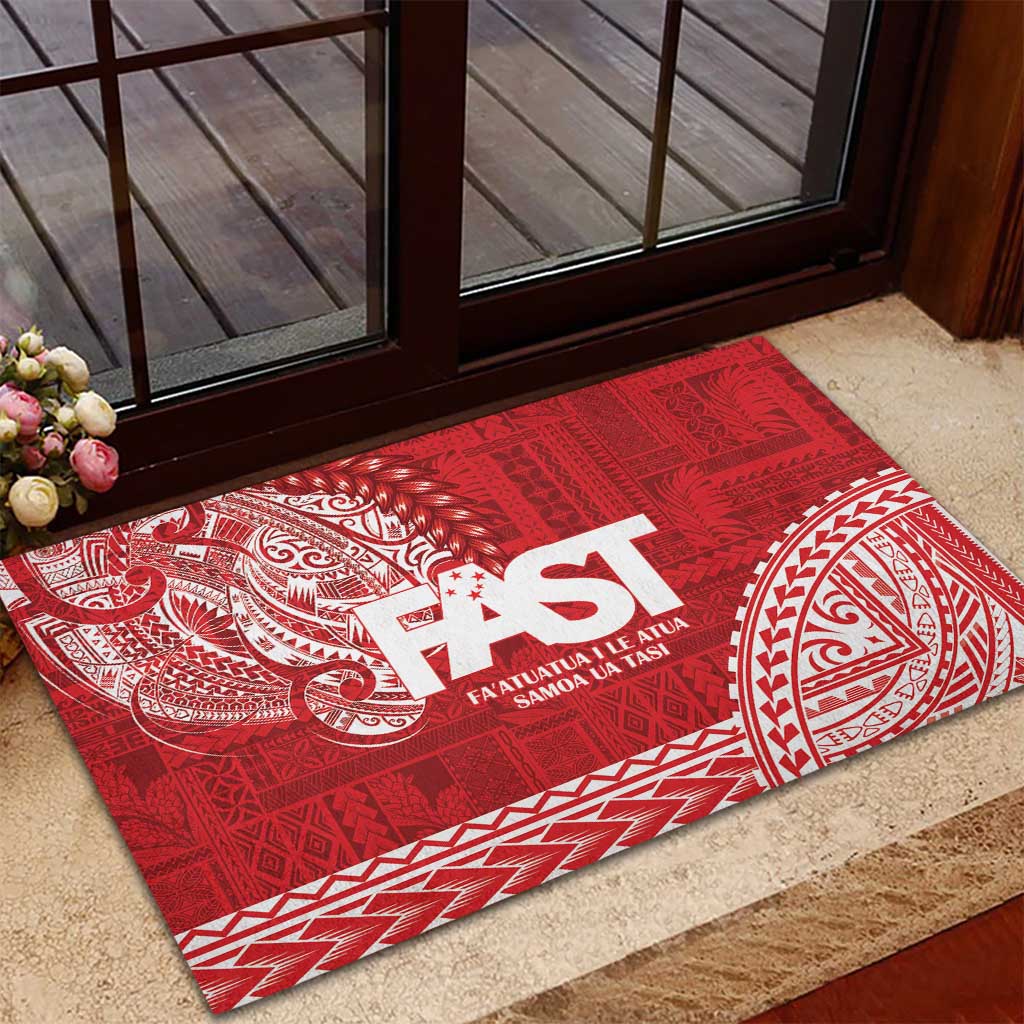 Samoa FAST Rubber Doormat Samoan Motif Patterns - Polynesian Pride