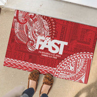 Samoa FAST Rubber Doormat Samoan Motif Patterns - Polynesian Pride