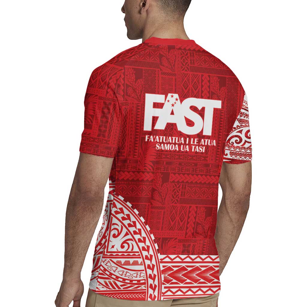 Samoa FAST Rugby Jersey Samoan Motif Patterns - Polynesian Pride
