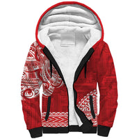 Samoa FAST Sherpa Hoodie Samoan Motif Patterns - Polynesian Pride