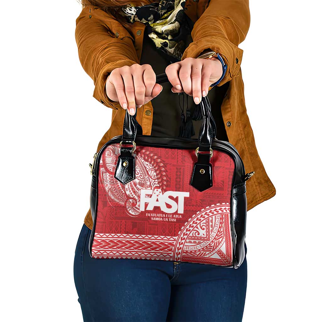 Samoa FAST Shoulder Handbag Samoan Motif Patterns LT9 One Size Red - Polynesian Pride