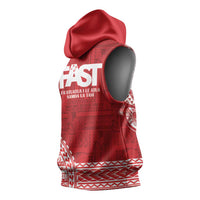 Samoa FAST Sleeveless Hoodie Samoan Motif Patterns - Polynesian Pride
