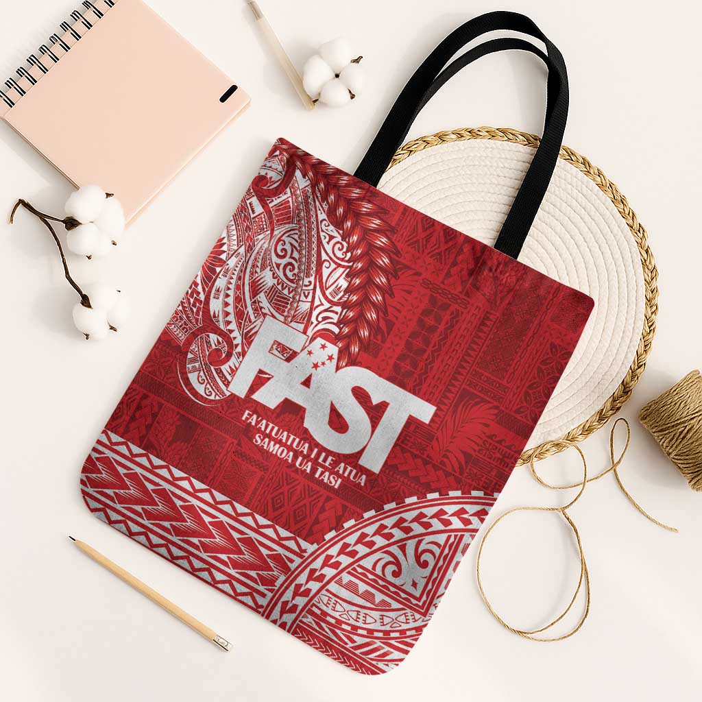 Samoa FAST Tote Bag Samoan Motif Patterns - Polynesian Pride