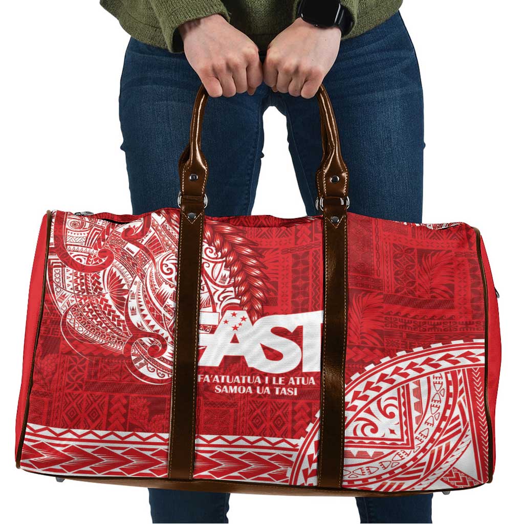 Samoa FAST Travel Bag Samoan Motif Patterns LT9 Red - Polynesian Pride