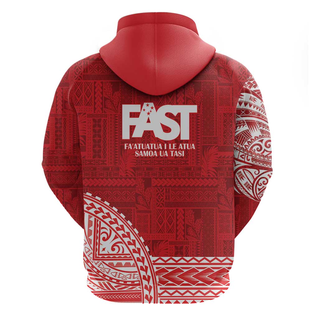 Samoa FAST Zip Hoodie Samoan Motif Patterns - Polynesian Pride
