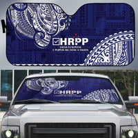 Samoa HRPP Auto Sun Shade Samoan Motif Patterns - Polynesian Pride
