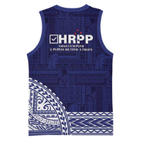 Samoa HRPP Basketball Jersey Samoan Motif Patterns - Polynesian Pride