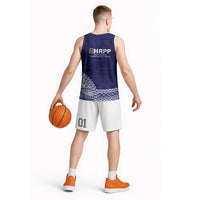 Samoa HRPP Basketball Jersey Samoan Motif Patterns - Polynesian Pride
