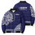 Samoa HRPP Bomber Puffer Jacket Samoan Motif Patterns - Polynesian Pride