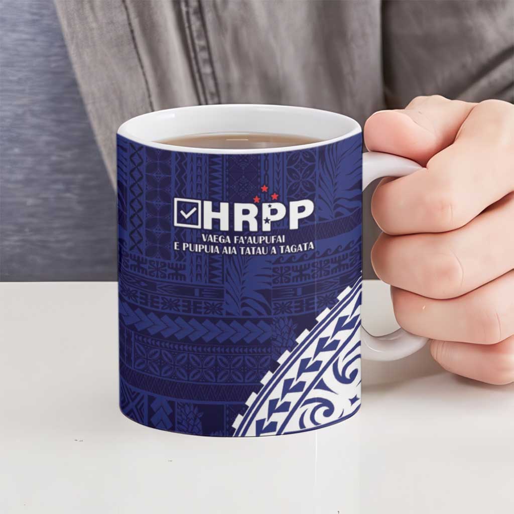 Samoa HRPP Ceramic Mug Samoan Motif Patterns - Polynesian Pride