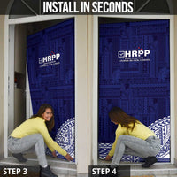 Samoa HRPP Door Cover Samoan Motif Patterns - Polynesian Pride