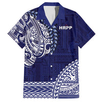 Samoa HRPP Family Matching Puletasi and Hawaiian Shirt Samoan Motif Patterns - Polynesian Pride