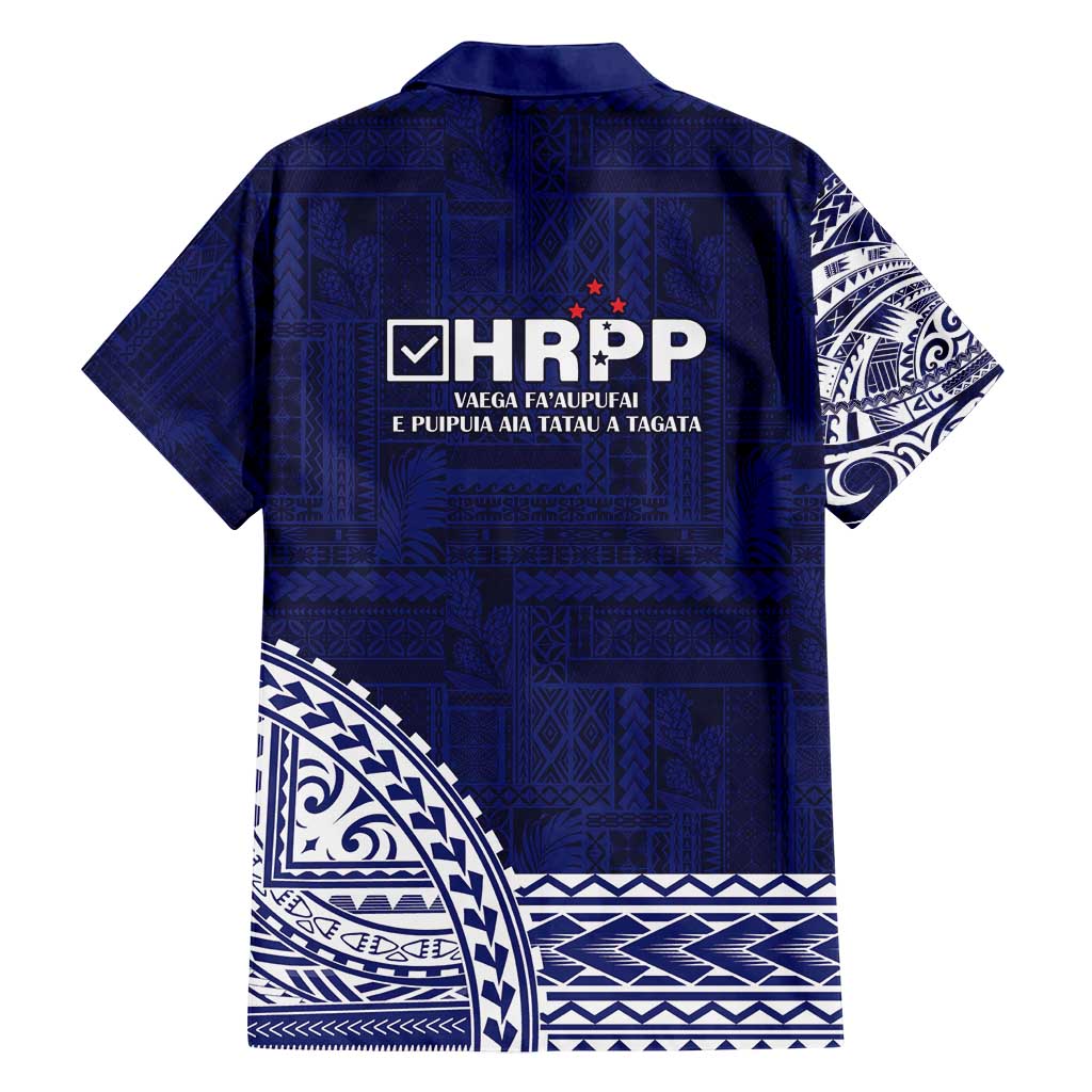 Samoa HRPP Family Matching Puletasi and Hawaiian Shirt Samoan Motif Patterns - Polynesian Pride
