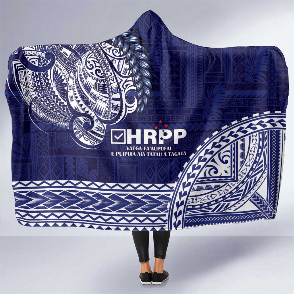 Samoa HRPP Hooded Blanket Samoan Motif Patterns - Polynesian Pride