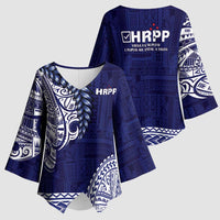 Samoa HRPP Kimono Sleeve Blouse Samoan Motif Patterns - Polynesian Pride