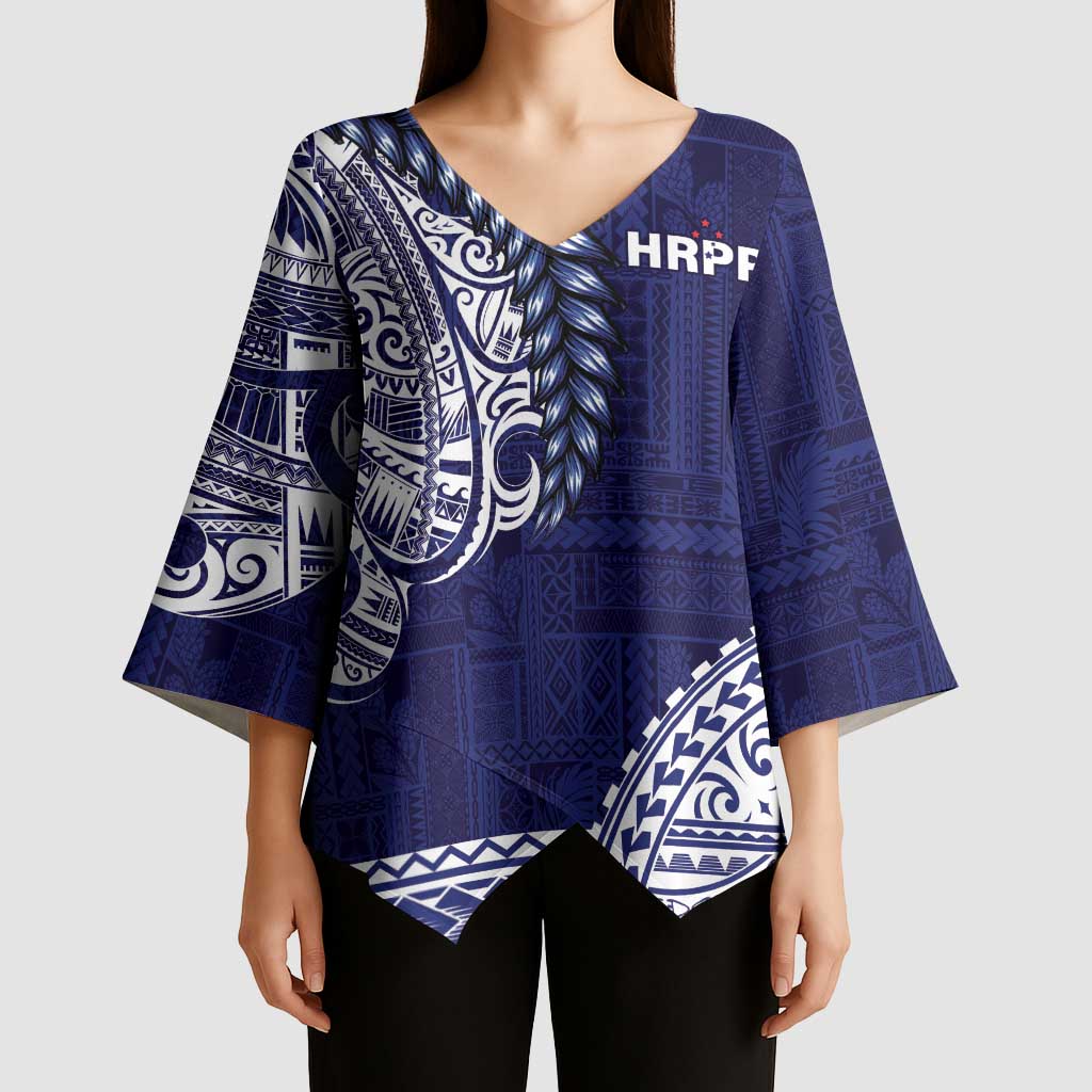 Samoa HRPP Kimono Sleeve Blouse Samoan Motif Patterns - Polynesian Pride