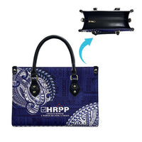 Samoa HRPP Leather Bag Samoan Motif Patterns - Polynesian Pride