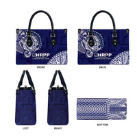 Samoa HRPP Leather Bag Samoan Motif Patterns - Polynesian Pride