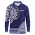 Samoa HRPP Long Sleeve Polo Shirt Samoan Motif Patterns - Polynesian Pride