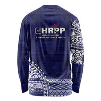 Samoa HRPP Long Sleeve Shirt Samoan Motif Patterns - Polynesian Pride