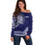 Samoa HRPP Off Shoulder Sweater Samoan Motif Patterns - Polynesian Pride