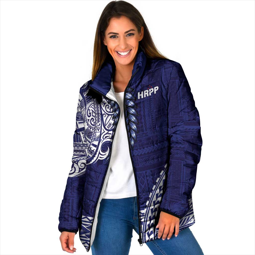 Samoa HRPP Padded Jacket Samoan Motif Patterns - Polynesian Pride