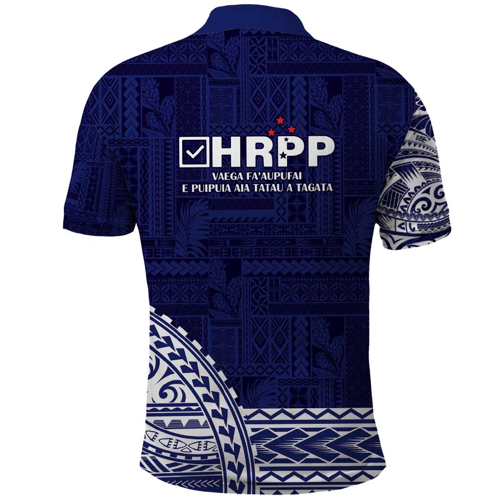 Samoa HRPP Polo Shirt Samoan Motif Patterns - Polynesian Pride