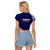 Samoa HRPP Raglan Cropped T Shirt Samoan Motif Patterns - Polynesian Pride