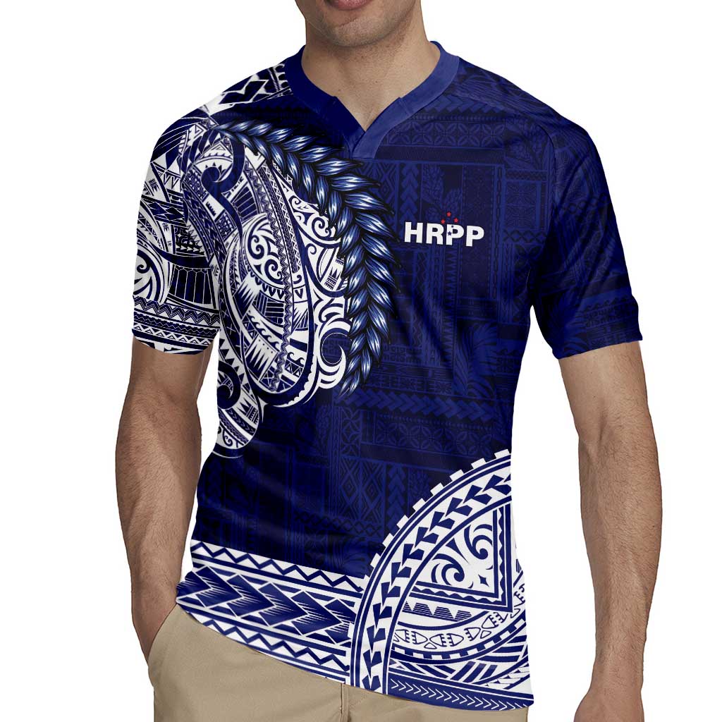 Samoa HRPP Rugby Jersey Samoan Motif Patterns - Polynesian Pride