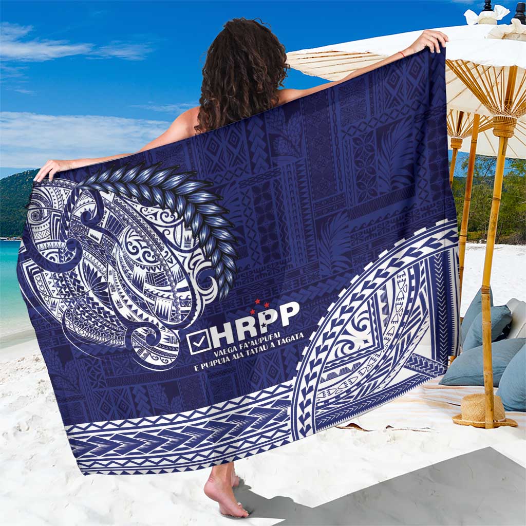 Samoa HRPP Sarong Samoan Motif Patterns LT9 One Size 44 x 66 inches Blue - Polynesian Pride
