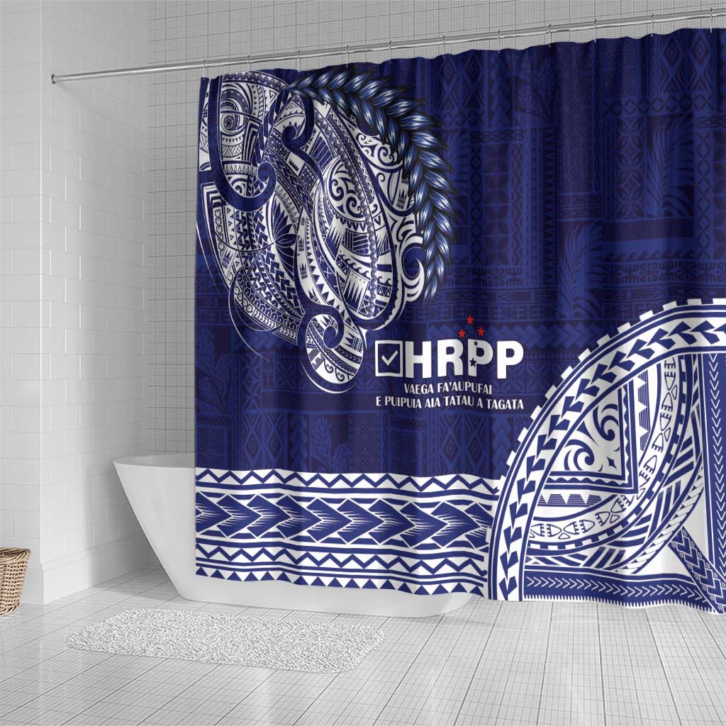 Samoa HRPP Shower Curtain Samoan Motif Patterns - Polynesian Pride