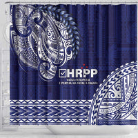 Samoa HRPP Shower Curtain Samoan Motif Patterns - Polynesian Pride