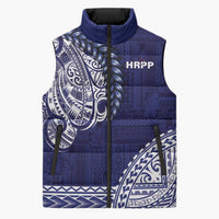 Samoa HRPP Sleeveless Puffer Jacket Samoan Motif Patterns - Polynesian Pride