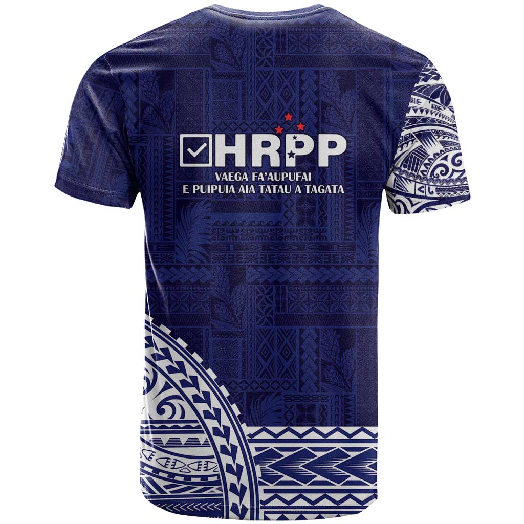 Samoa HRPP T Shirt Samoan Motif Patterns - Polynesian Pride