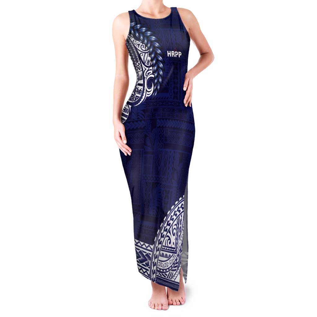 Samoa HRPP Tank Maxi Dress Samoan Motif Patterns - Polynesian Pride