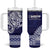 Samoa HRPP Tumbler With Handle Samoan Motif Patterns - Polynesian Pride