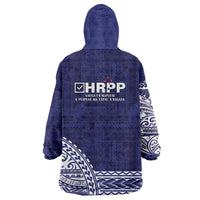 Samoa HRPP Wearable Blanket Hoodie Samoan Motif Patterns - Polynesian Pride