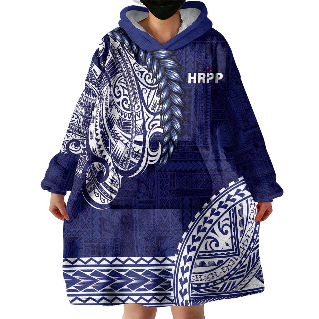 Samoa HRPP Wearable Blanket Hoodie Samoan Motif Patterns - Polynesian Pride