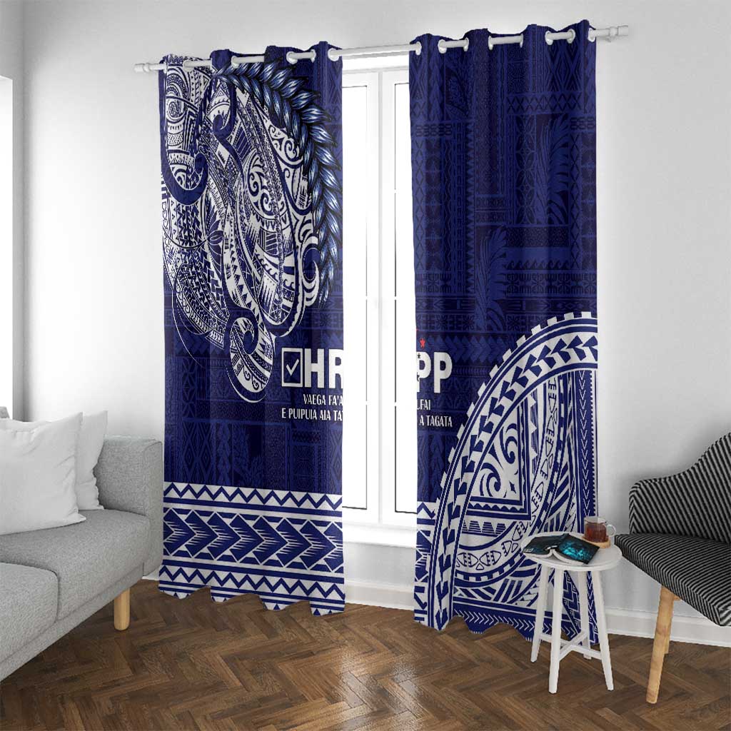 Samoa HRPP Window Curtain Samoan Motif Patterns - Polynesian Pride