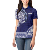 Samoa HRPP Women Polo Shirt Samoan Motif Patterns - Polynesian Pride