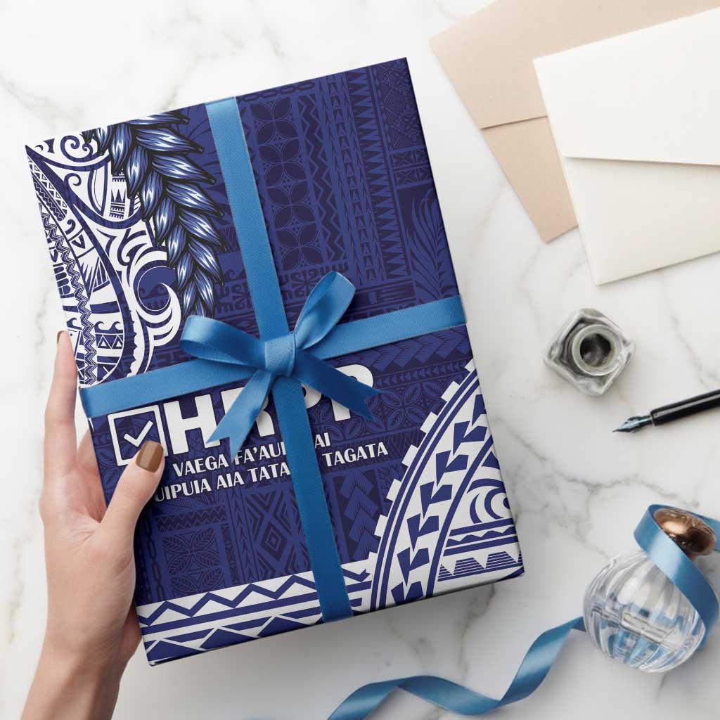 Samoa HRPP Wrapping Paper Samoan Motif Patterns - Polynesian Pride
