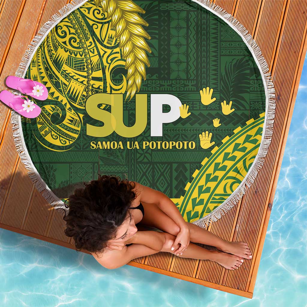 Samoa SUP Beach Blanket Samoan Motif Patterns - Polynesian Pride